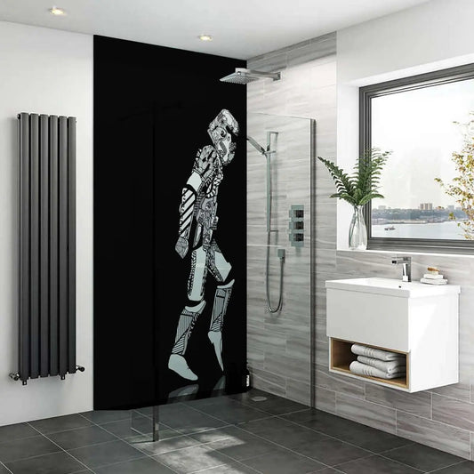 Stormtrooper Moonwalker Acrylic Shower Waterproof Wall Panel Rock Salt Prints
